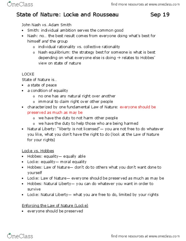 Political Science 1020E Lecture Notes - Nash Equilibrium, Natural Abundance thumbnail