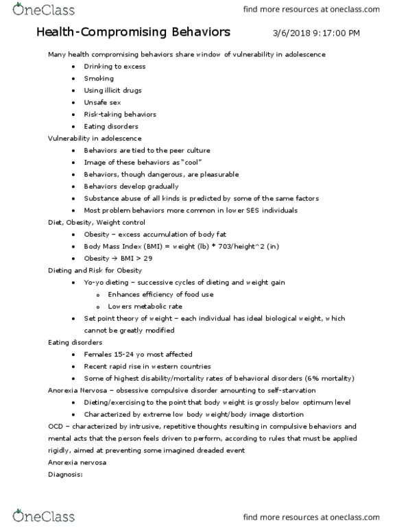 PSYCH 4800 Chapter Notes - Chapter 5: Nicotine Replacement Therapy, Chronic Obstructive Pulmonary Disease, Passive Smoking thumbnail