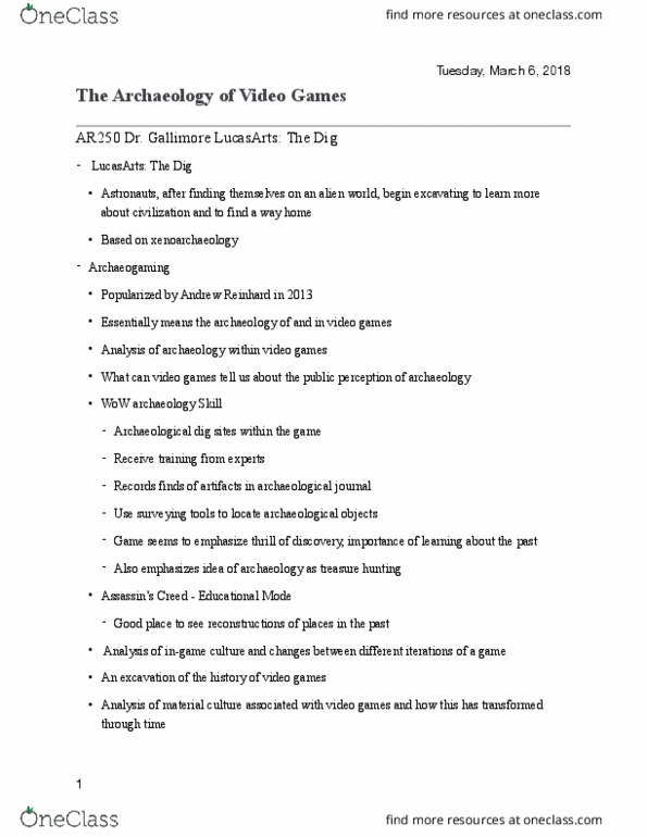 AR250 Lecture Notes - Lecture 14: Antonine Wall, Magnavox, Sketchpad thumbnail