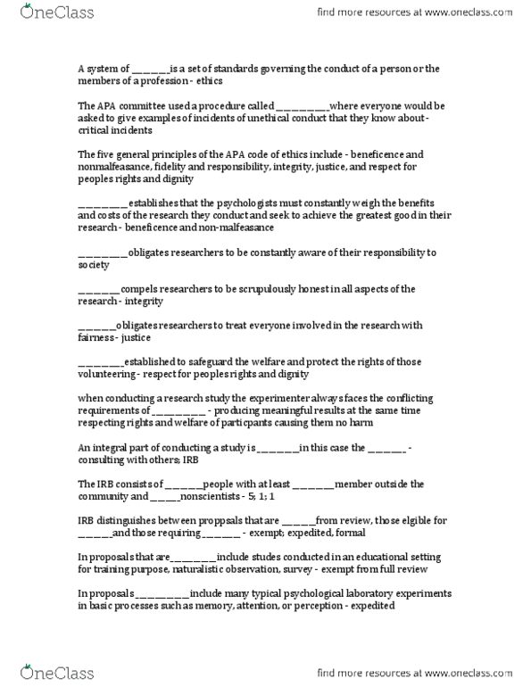 PSYC 2030 Chapter Notes - Chapter 2: Naturalistic Observation, Institute For Operations Research And The Management Sciences thumbnail