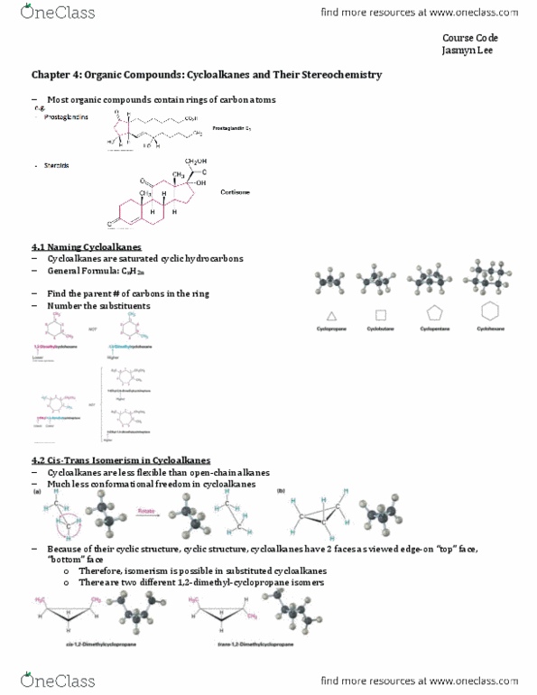 CHM136H1 Chapter 4: Lecture and Chapter 4 Notes thumbnail