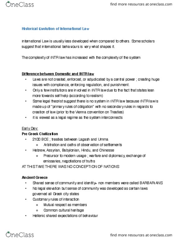 POLI 483 Lecture Notes - Lecture 1: Protectionism, Ecclesiastical Court, Lagash thumbnail