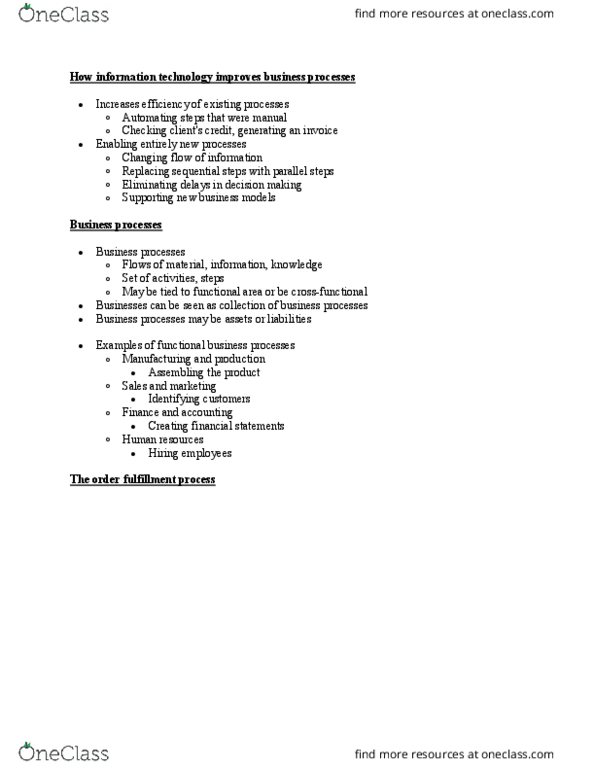 ITM 102 Lecture Notes - Lecture 2: Customer Service, E-Government, Social Business thumbnail