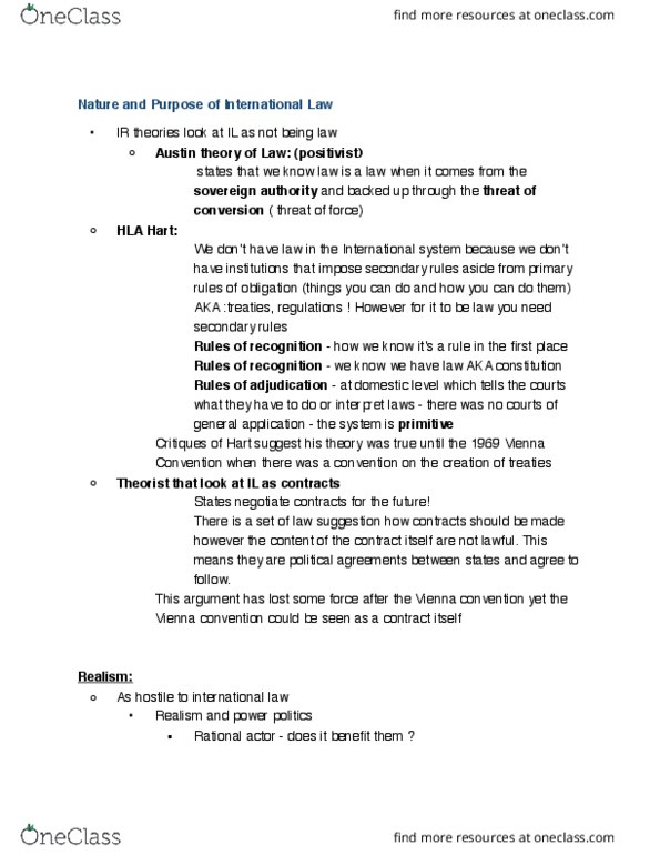 POLI 483 Lecture Notes - Lecture 3: Law Of Obligations, Law, Bilateralism thumbnail