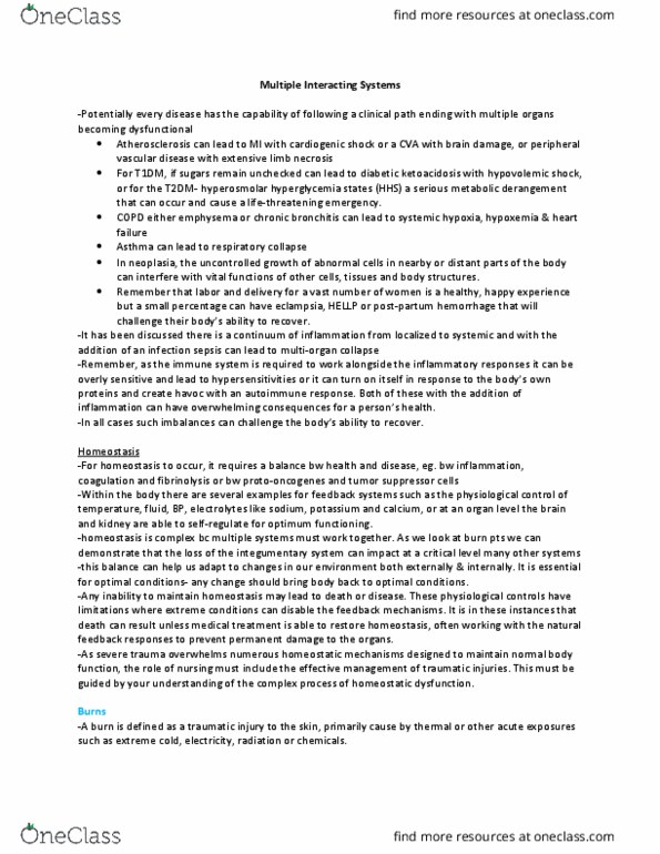 NURSING 3PA2 Lecture Notes - Lecture 7: Tumor Necrosis Factor Superfamily, Splanchnic, Renal Replacement Therapy thumbnail