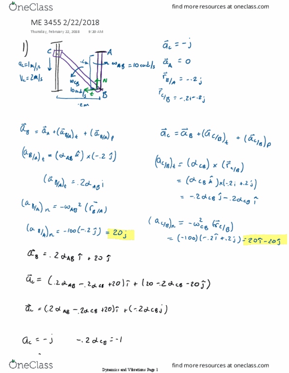 ME 3455 Lecture 16: ME 3455 2/22/2018 thumbnail