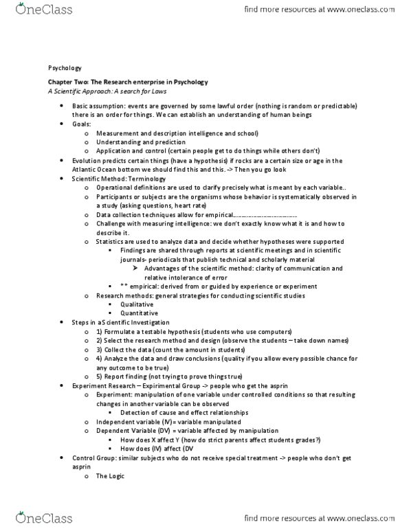 PS101 Chapter Notes -Standard Deviation, Statistical Inference, Naturalistic Observation thumbnail