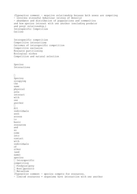 BIO205H5 Lecture Notes - Interspecific Competition, Logistic Function, 1Time Airline thumbnail