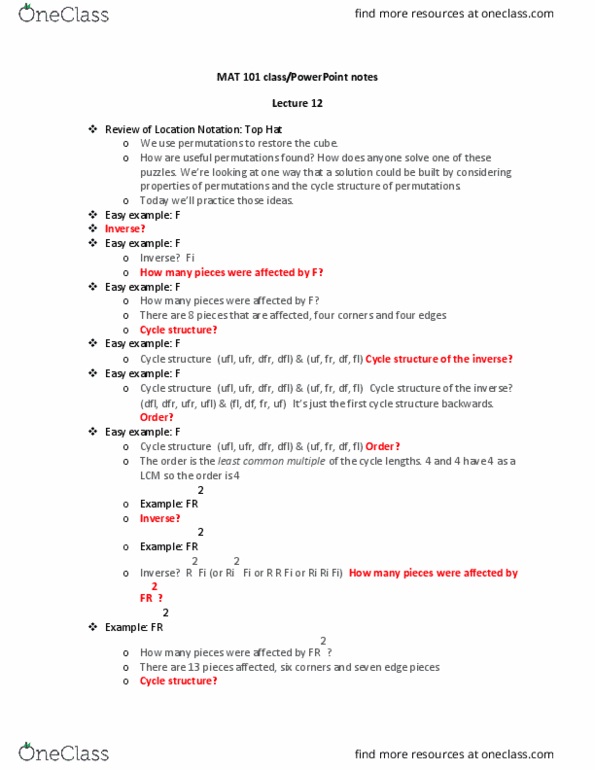 MAT 101 Lecture 12: MAT 101 lecture 12 thumbnail