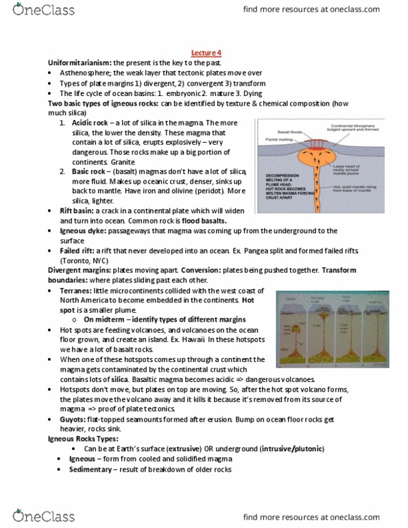 EESA06H3 Lecture Notes - Lecture 4: Intraplate Earthquake, Oceanic Crust, Danakil Depression thumbnail