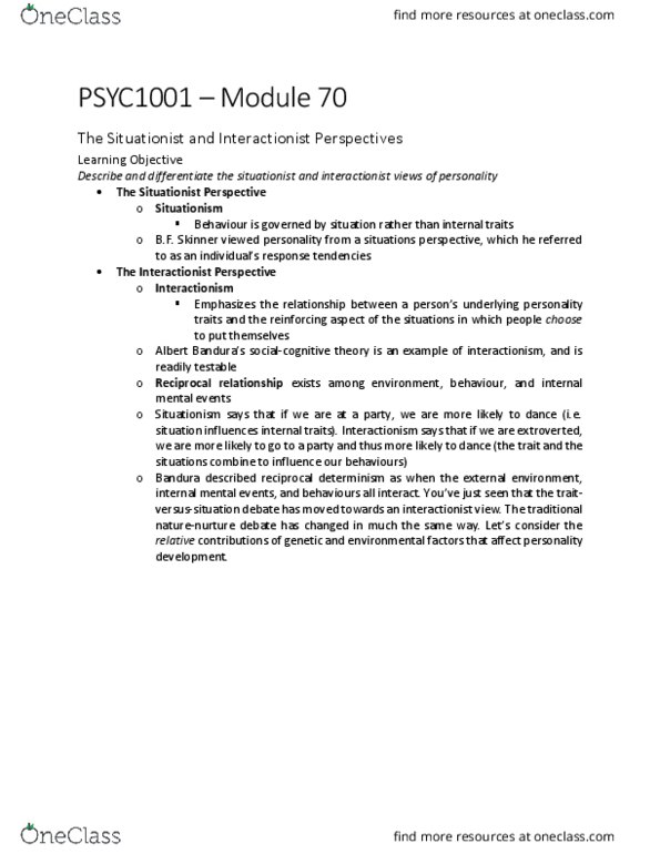 PSYC 1001 Chapter 70: PSYC1001 – Module 70 thumbnail