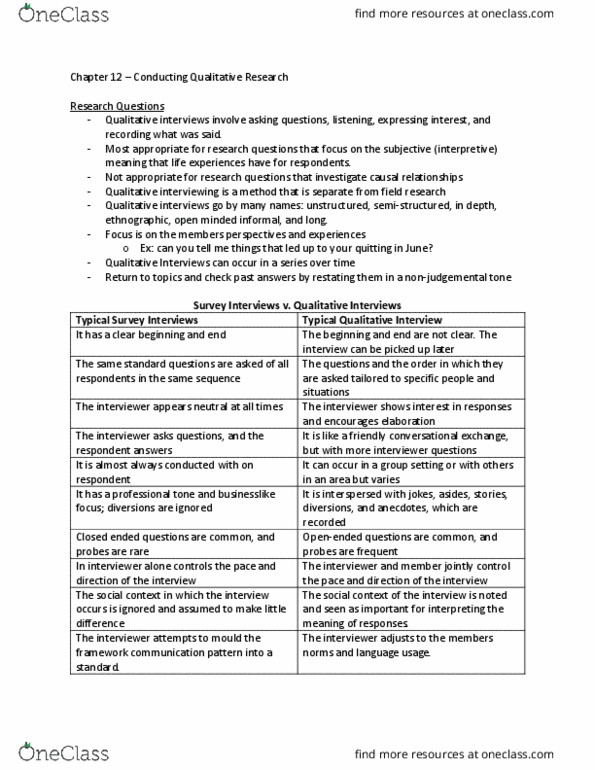 PLG 600 Chapter Notes - Chapter 12: Nonprobability Sampling, Groupthink, Sampling Frame thumbnail