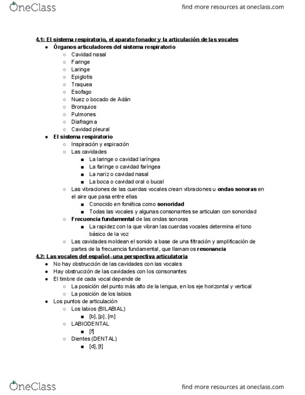 SPAN 303 Lecture Notes - Lecture 4: El Sistema, La Boca, Tenso thumbnail