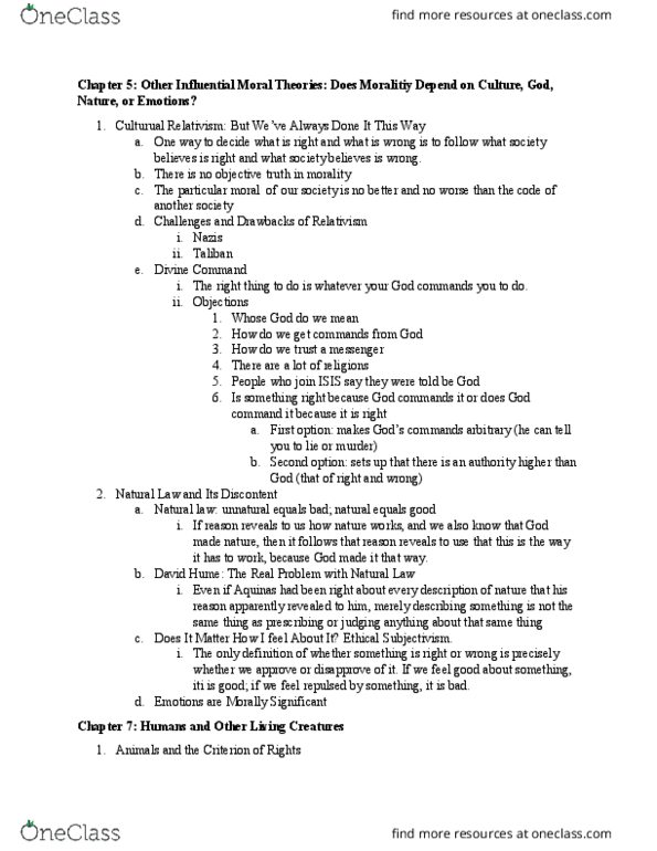 PHI 110 Chapter Notes - Chapter 5 and 7: Subjectivism, Relativism, Rationality thumbnail