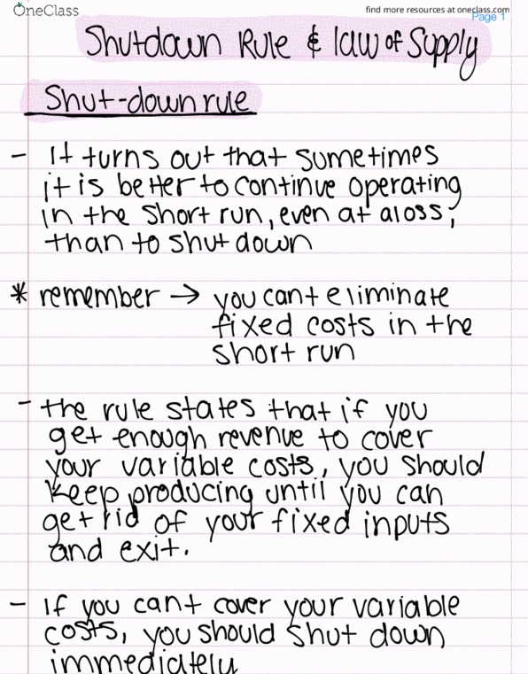 ECO-2023 Lecture 11: Shutdown Rule And Law of Supply thumbnail