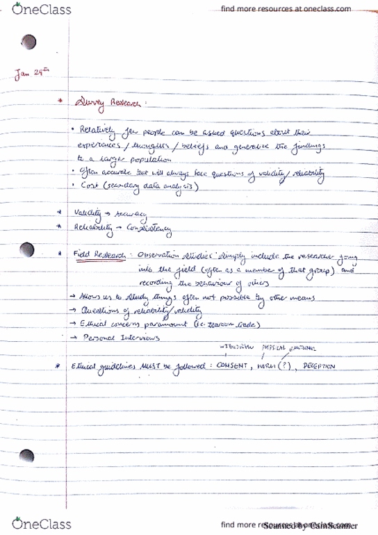 SOCI 201 Lecture 6: SOCI 201 Detailed Class Notes 6 thumbnail