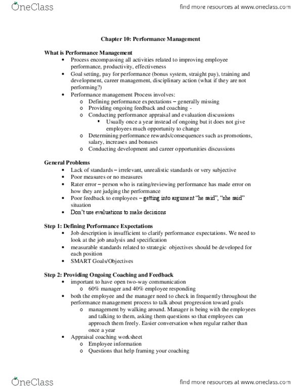 HRM200 Lecture Notes - Learning Management System, Central Tendency, Credit Union thumbnail