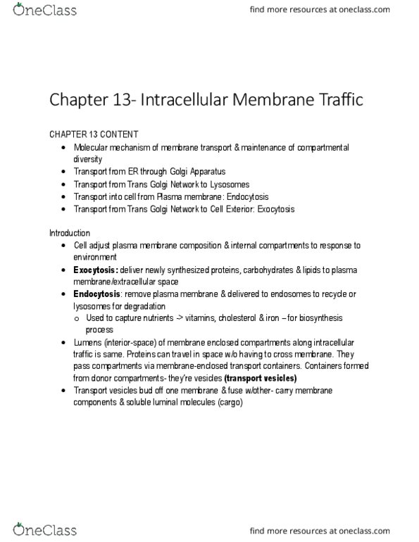 BIOL 2021 Chapter Notes - Chapter 9.5: Membrane Transport, Exocytosis, Endocytosis thumbnail