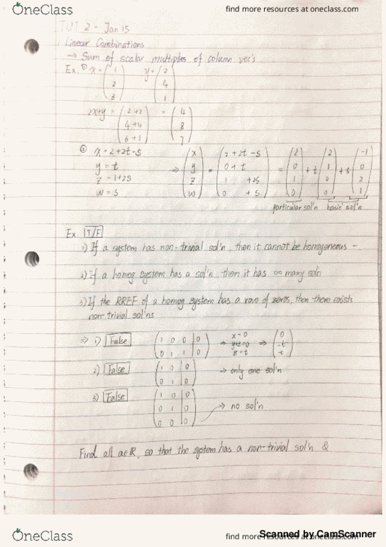 MAT223H5 Lecture 2: Tutorial Notes-MAT223TUT0103S Jan15 thumbnail