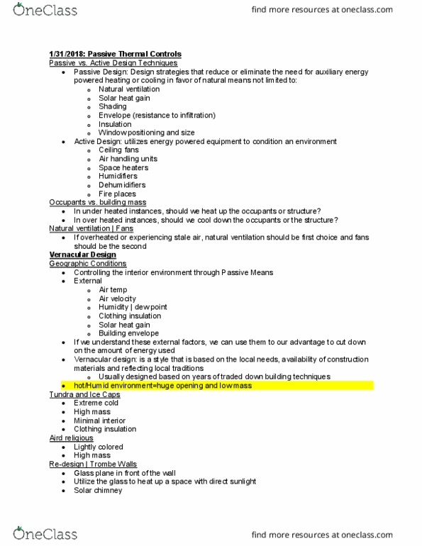 ID 24011 Lecture Notes - Lecture 6: Natural Ventilation, Active Design, Clothing Insulation thumbnail