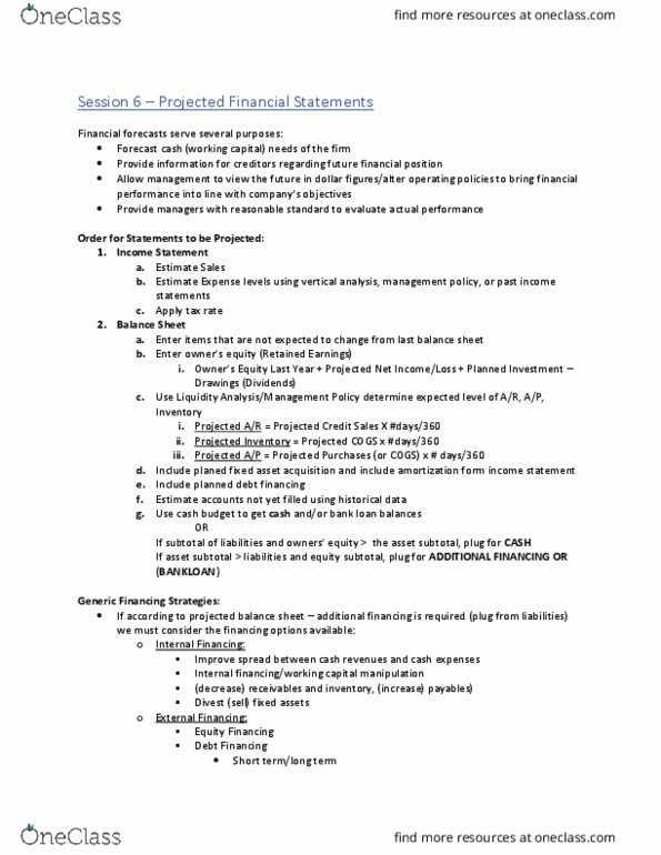 Business Administration 2257 Chapter Notes - Chapter 6: Fixed Asset, Income Statement, Retained Earnings thumbnail