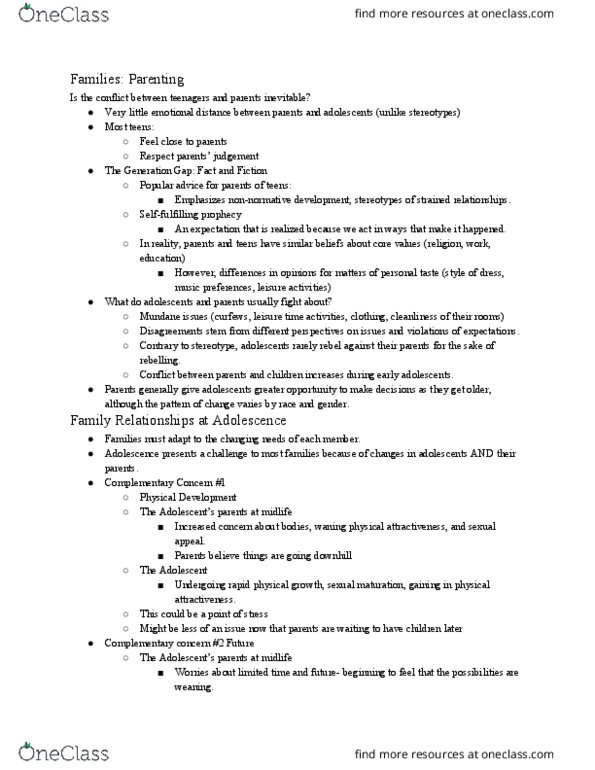 ED PSYCH 321 Lecture Notes - Lecture 12: Personal Taste, Physical Attractiveness, Weaning thumbnail