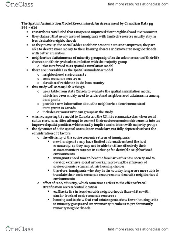 SOC311H1 Chapter Notes - Chapter pg 594-616: Census Tract thumbnail