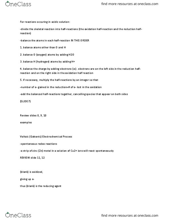 CHM 1046 Lecture Notes - Lecture 44: Spectator Ion, Voltmeter, Electromotive Force thumbnail