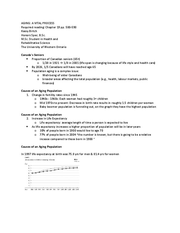 Health Sciences 1001A/B Lecture Notes - Human Resources Development Canada, Veterans Affairs Canada, Health Professional thumbnail