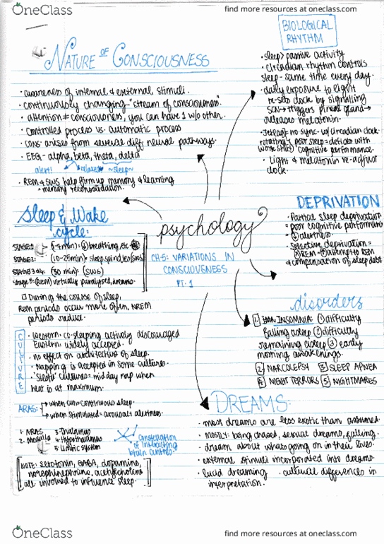 PSYC 1013 Lecture 5: Variations in Consciousness thumbnail