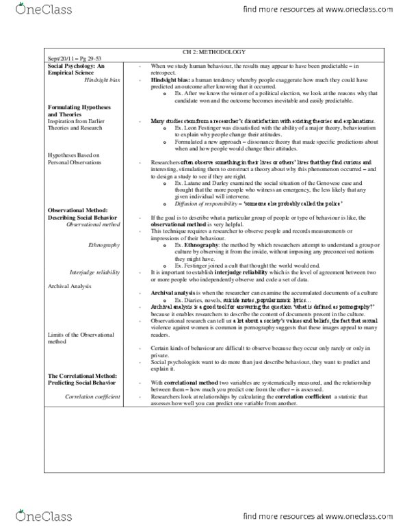 PSYC 241 Chapter Notes - Chapter 2: Internal Validity, Field Experiment, Informed Consent thumbnail