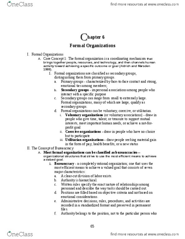 01:920:101 Lecture Notes - Lecture 6: Social Psychology, Shoshana Zuboff, Iron Cage thumbnail