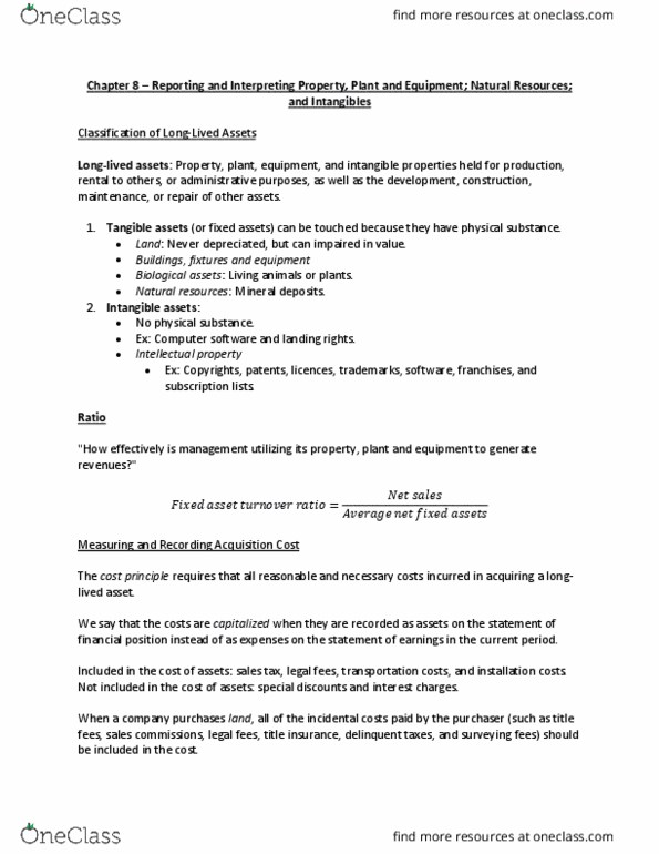 COMM 217 Lecture Notes - Lecture 7: Accelerated Depreciation, Canadian Intellectual Property Office, Rational Basis Review thumbnail