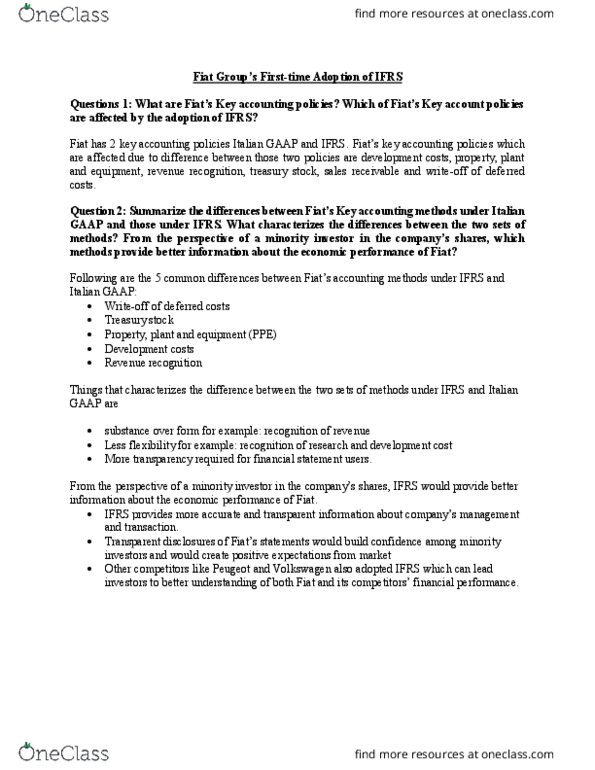 BU527 Lecture Notes - Lecture 9: Treasury Stock, Revenue Recognition, Financial Statement thumbnail