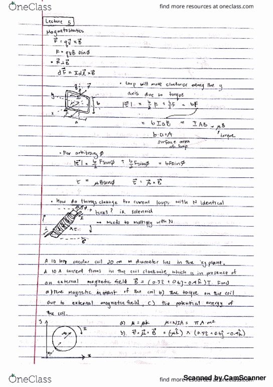 PHYS 4 Lecture 5: Magnetostatics thumbnail