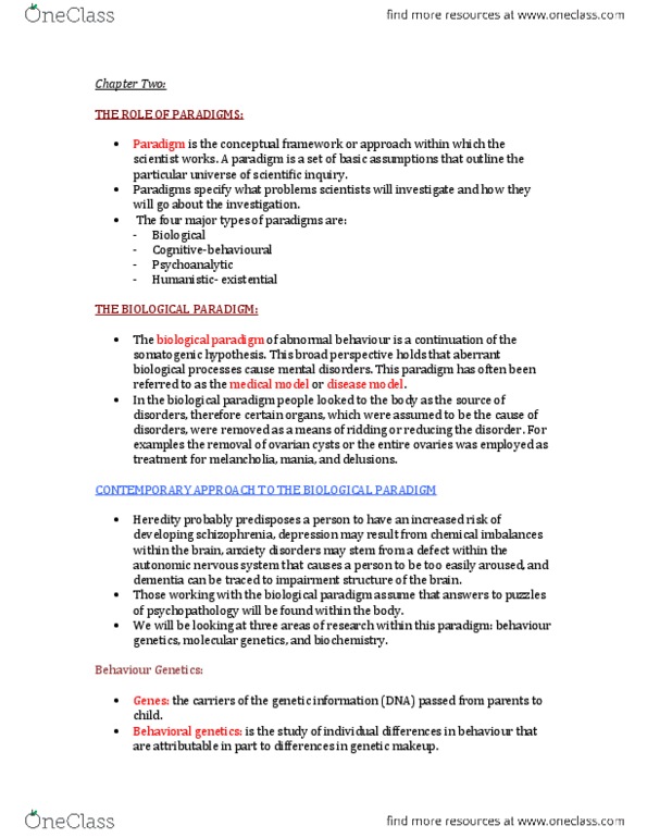 PSYB32H3 Chapter Notes - Chapter 2: Libido, Cognitive Therapy, Object Relations Theory thumbnail