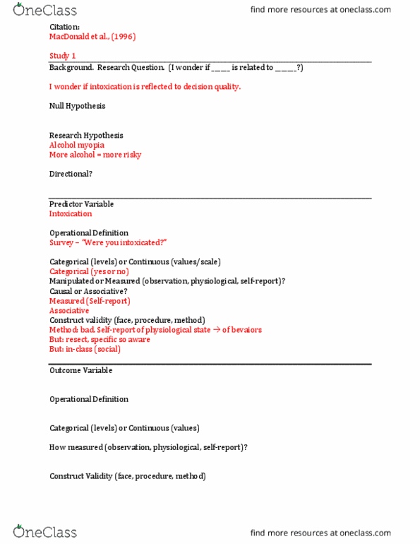 PSC 41 Lecture Notes - Lecture 12: Operational Definition, Null Hypothesis thumbnail