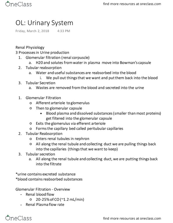 KINESIOL 2YY3 Lecture Notes - Lecture 20: Natriuretic Peptide, Cardiac Output, Microvillus thumbnail