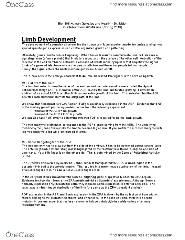 BIOL 104 Lecture Notes - Lecture 11: Mitosis, Independent Community And Health Concern, Trisomy thumbnail