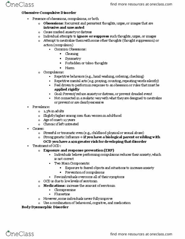 PSY-303 Lecture Notes - Lecture 12: Tension Headache, Dissociative Disorder, Cardiopulmonary Rehabilitation thumbnail