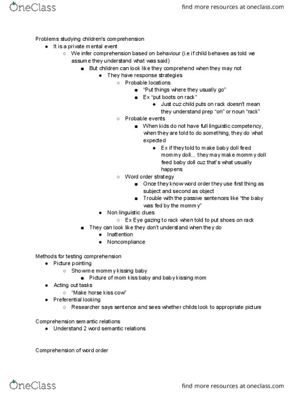 LING 3P61 Lecture Notes - Lecture 7: Cookie Monster, Ball Boy, Attention thumbnail