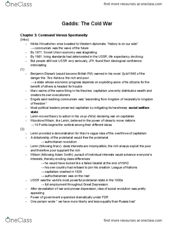 POL SCI 140L Chapter Notes - Chapter 3: Truman Doctrine, Georgy Malenkov, Warsaw Pact thumbnail