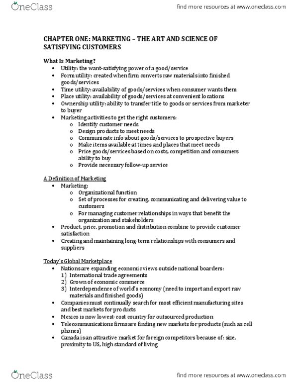 COMMERCE 2MA3 Chapter 1-3: Marketing - Chapter 1-3 Notes.docx thumbnail