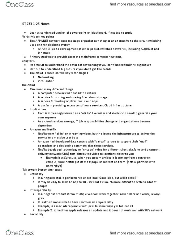 IST 233 Lecture Notes - Lecture 2: Capital Expenditure, Starbucks, Mac Address thumbnail