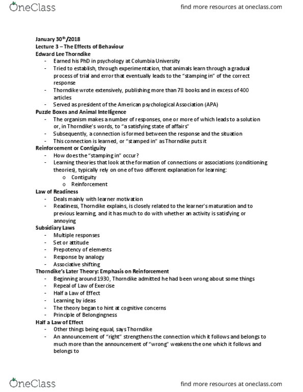 PSYCH 2GG3 Lecture Notes - Lecture 3: Educational Psychology, Organizations Of The Dune Universe, Dependent And Independent Variables thumbnail