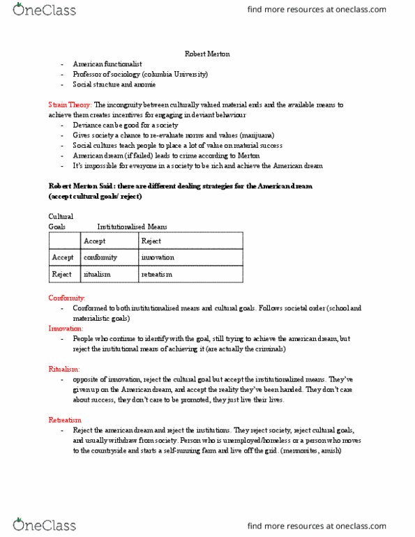 SY103 Lecture Notes - Lecture 10: Philip Zimbardo, Stanford Prison Experiment, Mennonite thumbnail