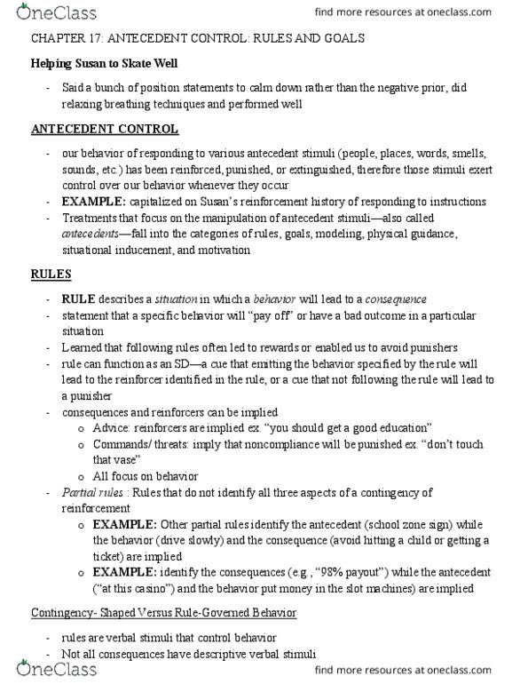 PSYB45H3 Chapter Notes - Chapter 17: Goal Setting, Driving Simulator, Socalled thumbnail