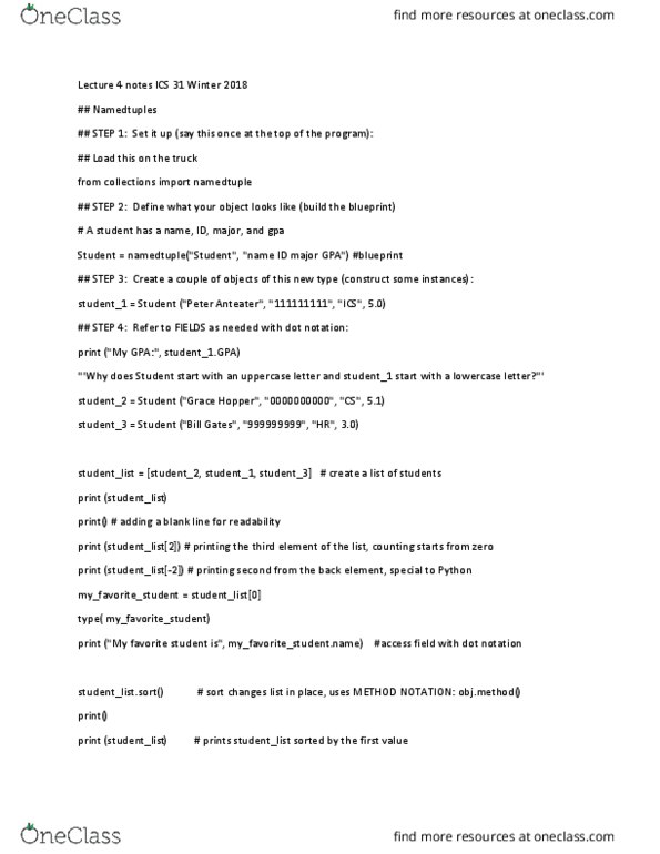 I&C SCI 31 Lecture Notes - Lecture 4: Grace Hopper thumbnail