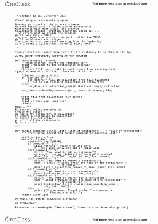 I&C SCI 31 Lecture Notes - Lecture 13: Larb thumbnail