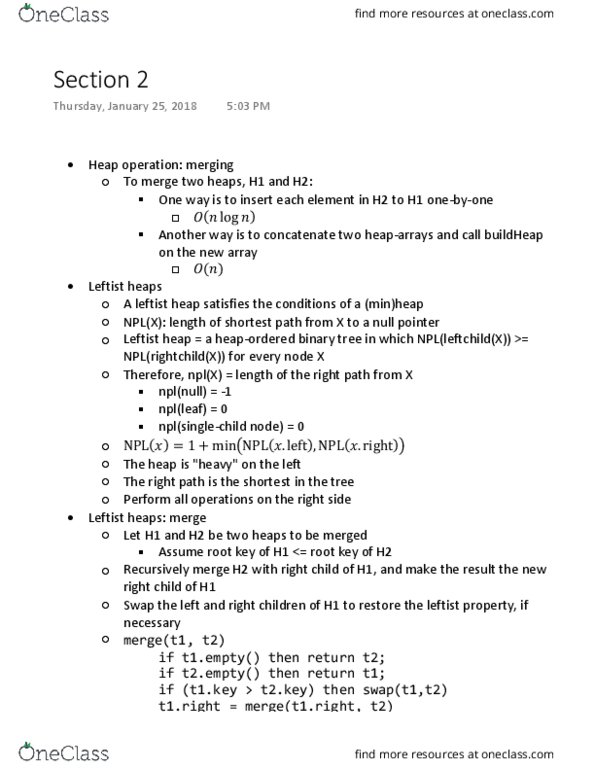 CMPSC 130A Lecture Notes - Lecture 2: Null Pointer, Ex-Gay Movement, Binary Tree thumbnail